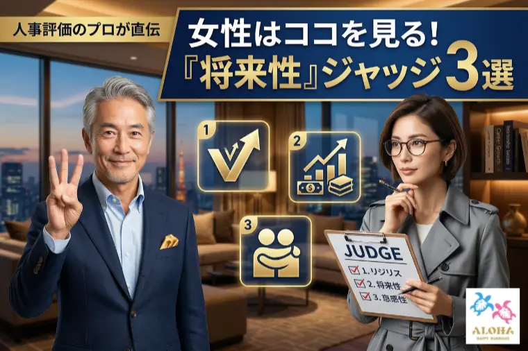 女性があなたの「将来性」をジャッジする3つのポイント
