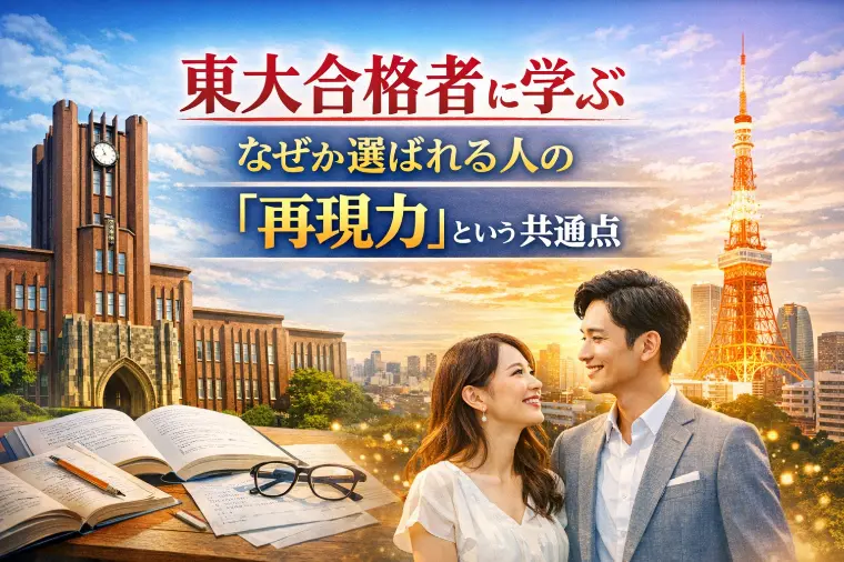 東大合格者に学ぶなぜか選ばれる人の「再現力」という共通点