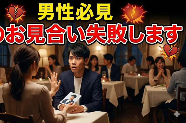 女性はここを見ている！お見合いで評価を下げる男性の行動
