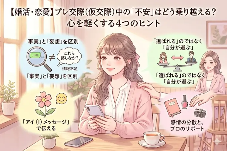 プレ交際中の不安どう乗り越える？心を軽くする4つのヒント