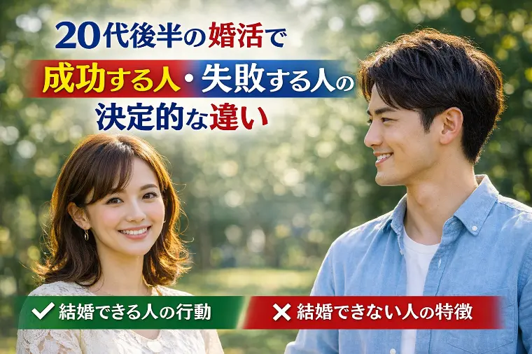 20代後半の婚活で成功する人・失敗する人の決定的な違い