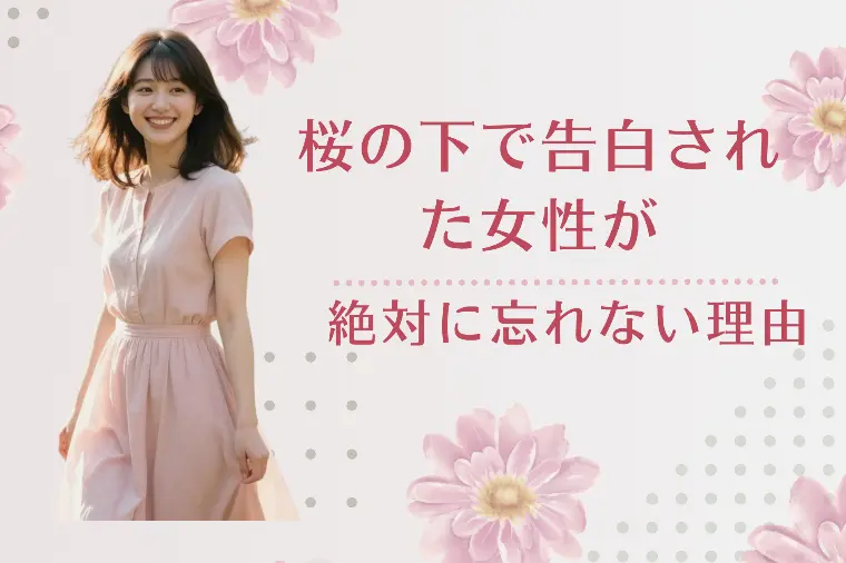 桜の下で告白された女性が絶対に忘れない理由