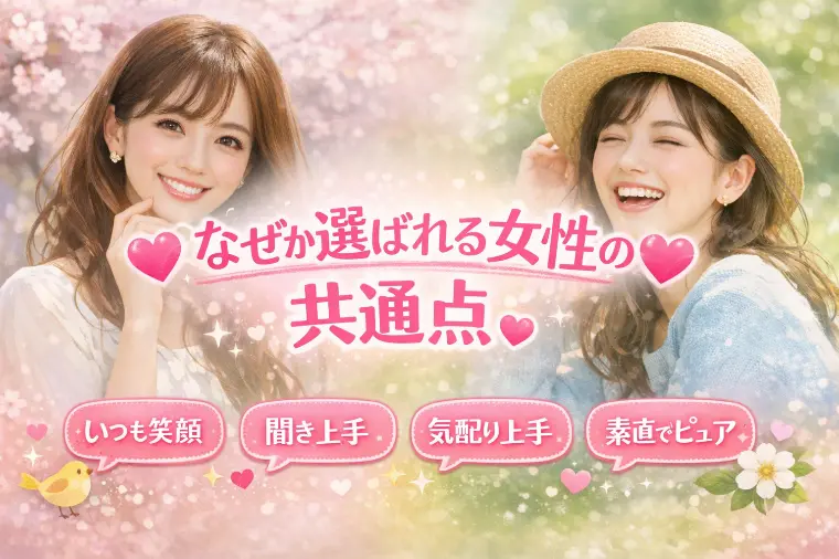 💕なぜか選ばれる女性の共通点💕