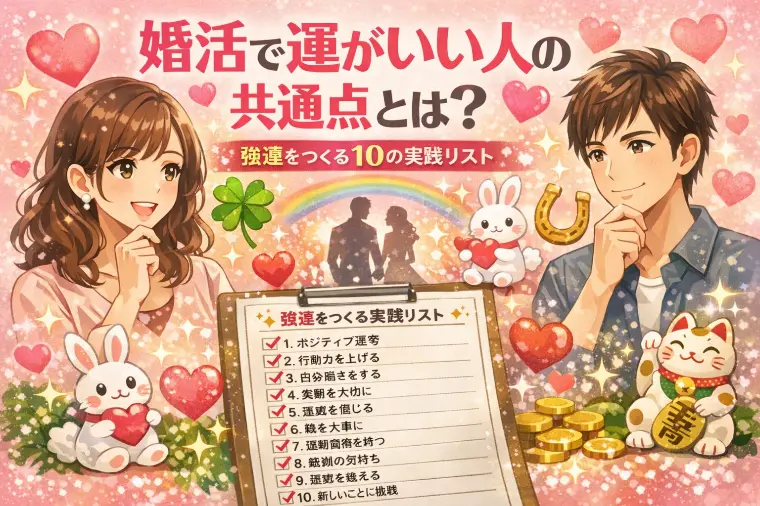 婚活で運がいい人の共通点～強運をつくる10の実践リスト