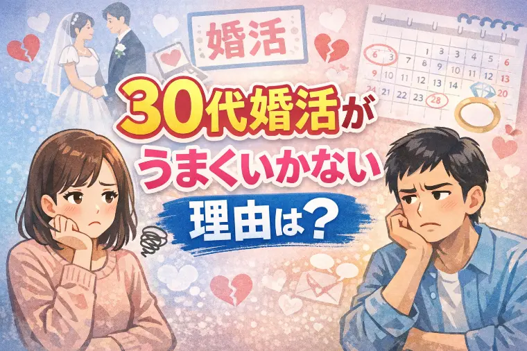 30代の婚活がうまくいかない理由と解決法