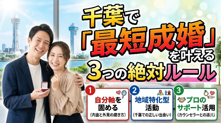 千葉で「最短成婚」を叶える3つの絶対ルール