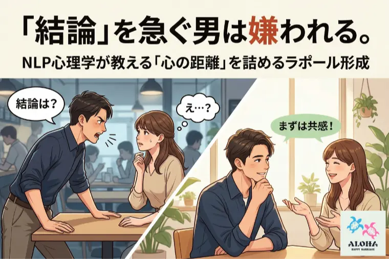 「結論」を急ぐ男は嫌われる。