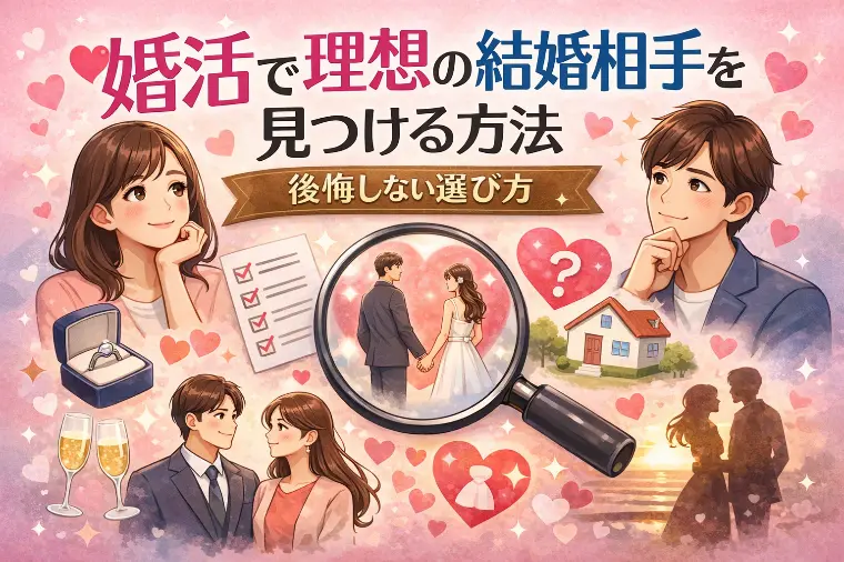 婚活で理想の結婚相手を見つける方法｜後悔しない選び方