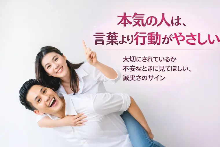 本気な人は、言葉より行動がやさしい