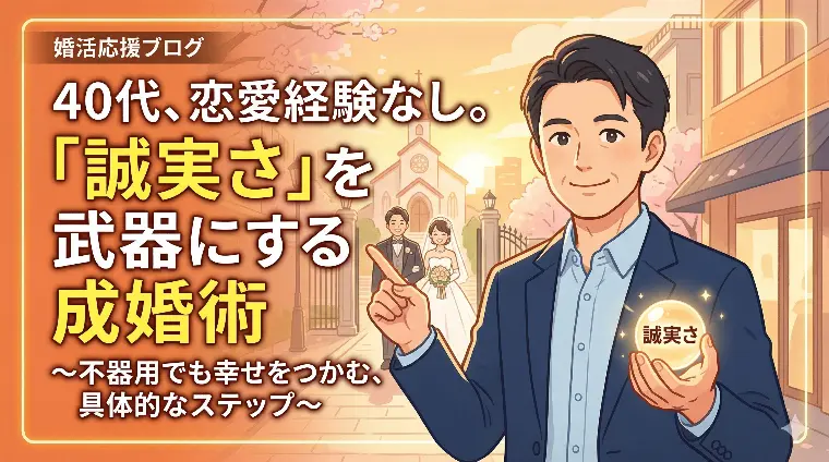40代、恋愛経験なし。「誠実さ」を武器にする成婚術