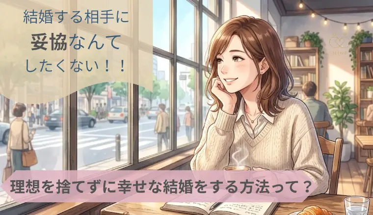 結婚相手を選ぶときに妥協なんてしなくていい！