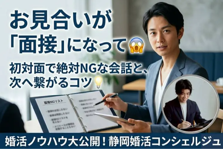 お見合いが「面接」になってない？初対面のNG会話✖