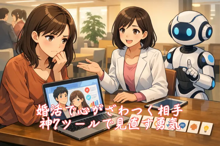 婚活で心がざわつく相手、神7ツールで見直す勇気