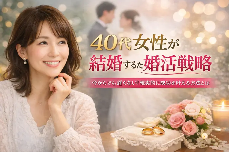 40代女性が結婚するための婚活戦略