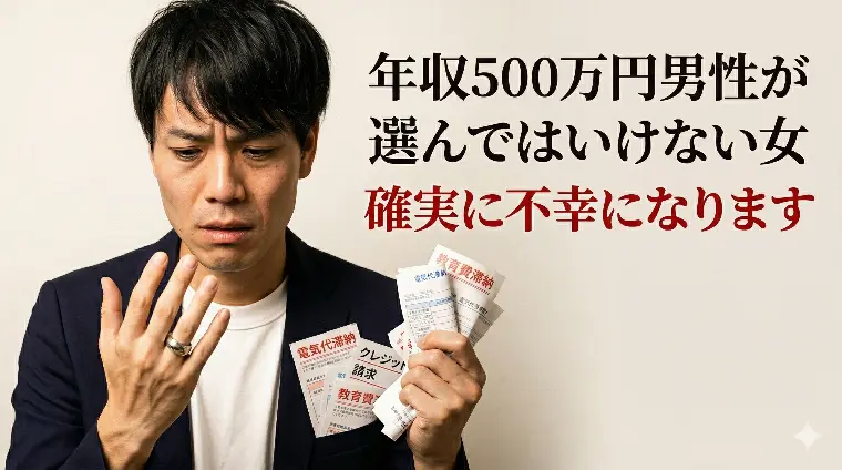 年収500万男性がハマる“地雷女性”の共通点