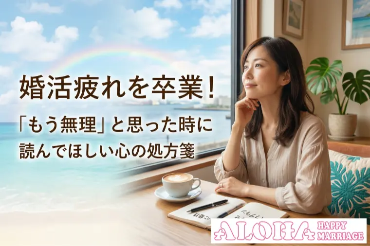 婚活疲れを卒業！「もう無理」と思った時に読んでほしい