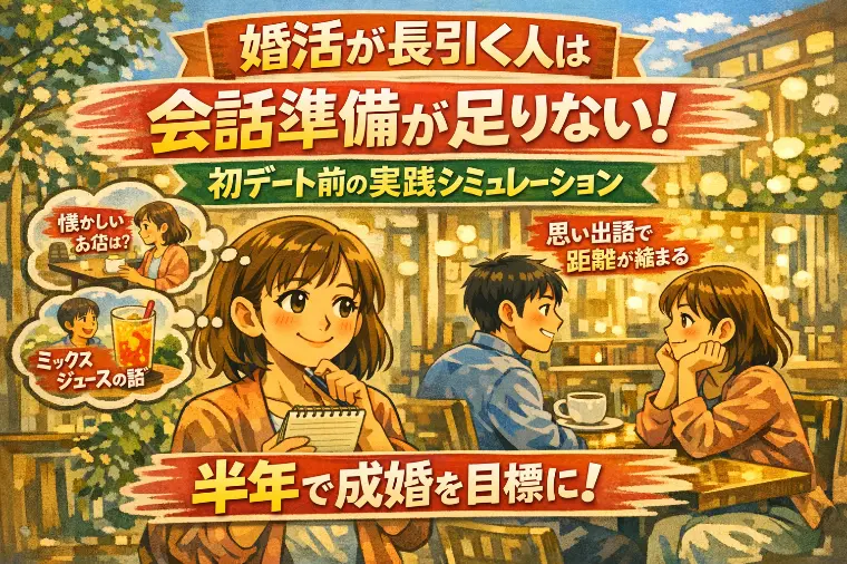 婚活が長引く人は会話準備が不足｜シュミレーションの重要性