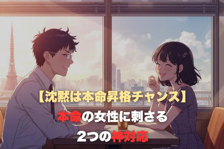 【沈黙は本命昇格チャンス】理想の女性に刺さる2つの神対応
