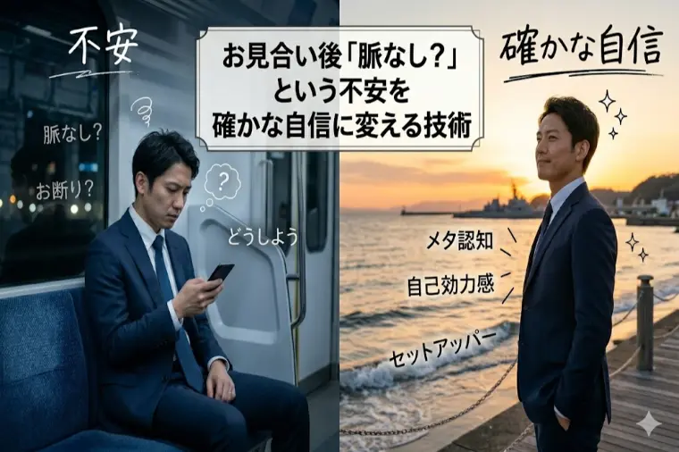 お見合い後「脈なし？」という不安を確かな自信に変える技術