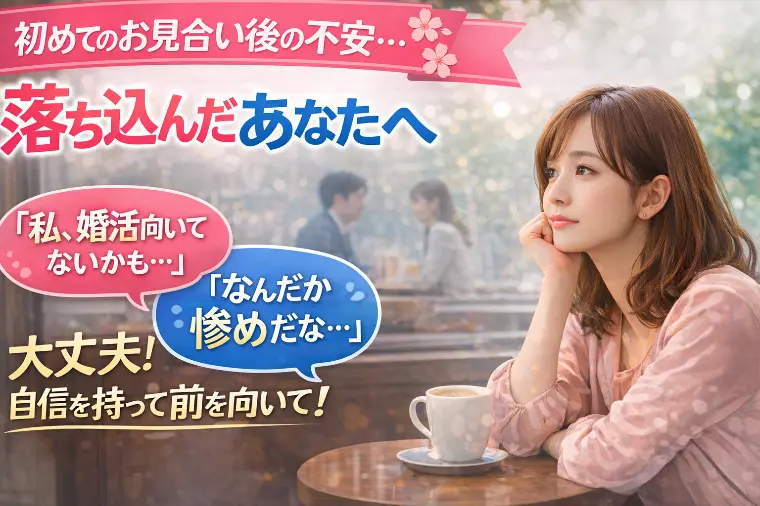 「婚活をしている自分が惨め」と落ち込んでいるあなたへ