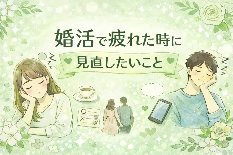 婚活で疲れた時に見直したいこと