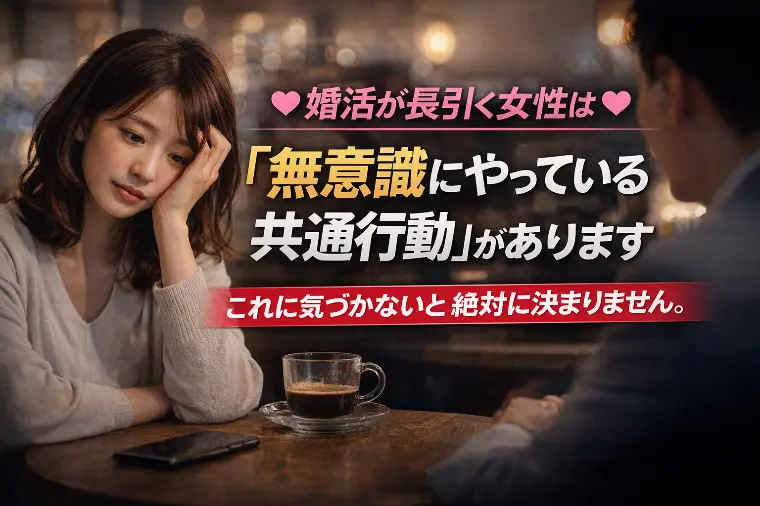 婚活が長引く女性「無意識にやっている共通行動」があります