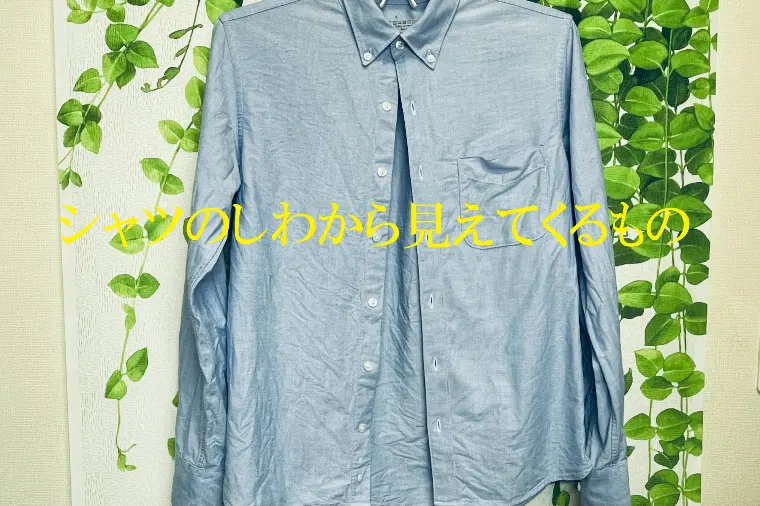 たかがシャツのしわ、されどシャツのしわ。