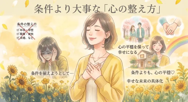 with marry「条件より大事な『心の整え方』」-1