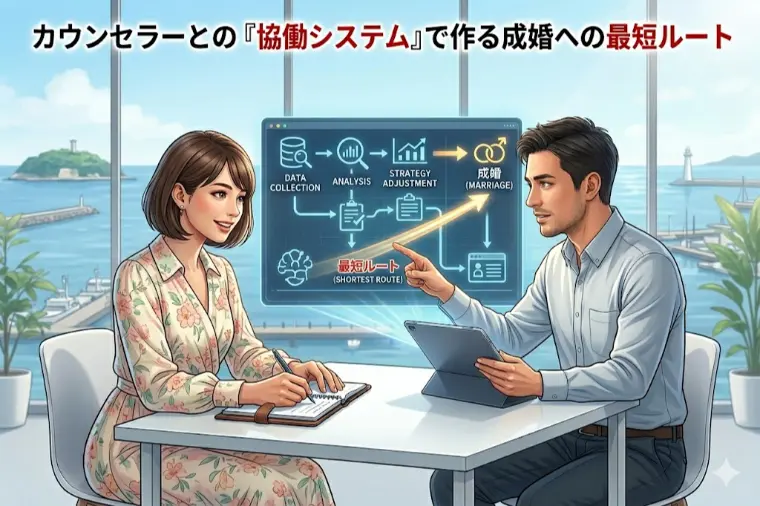 カウンセラーとの『協働システム』で作る成婚への最短ルート
