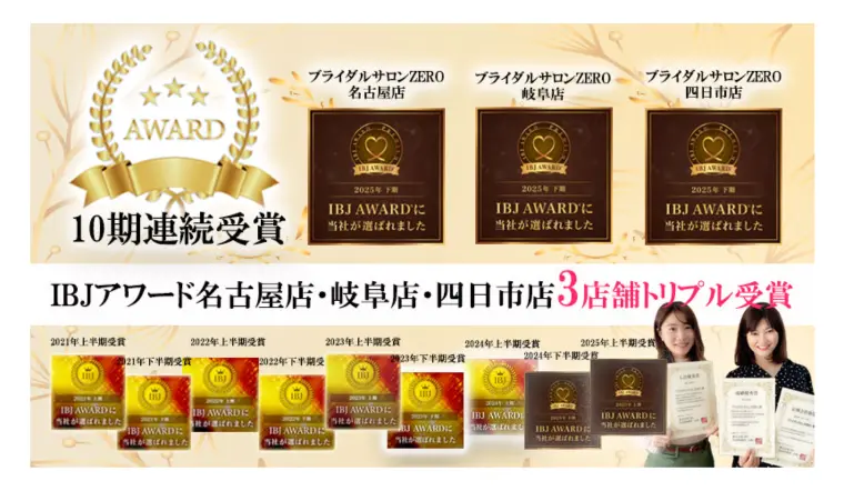 IBJアワード10期連続受賞！ZEROの実績