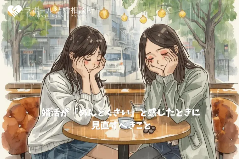ラポール結婚相談所「婚活が「めんどくさい」と感じたときに見直すべきこと」-1