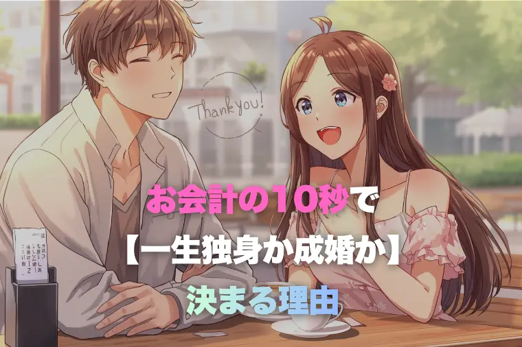 お会計の10秒で「一生独身」か「成婚」かが決まる理由