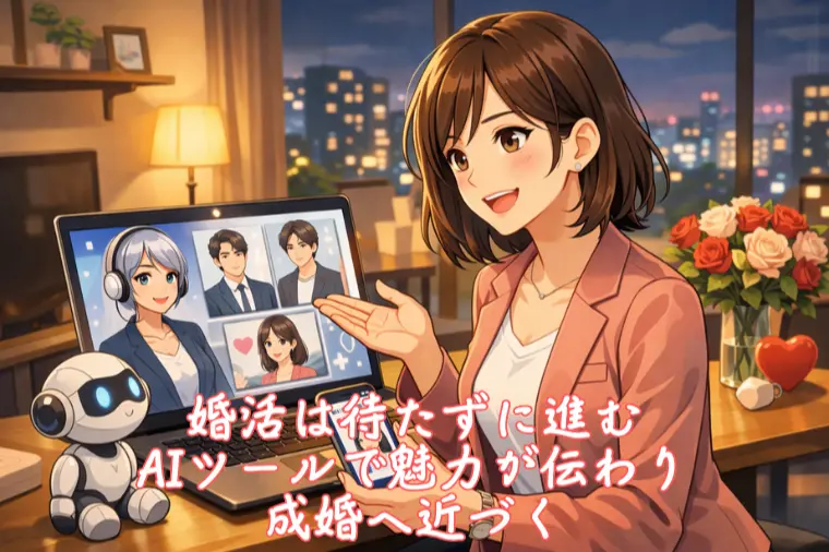婚活は待たずに進む、AIツールで魅力が伝わり成婚へ近づく