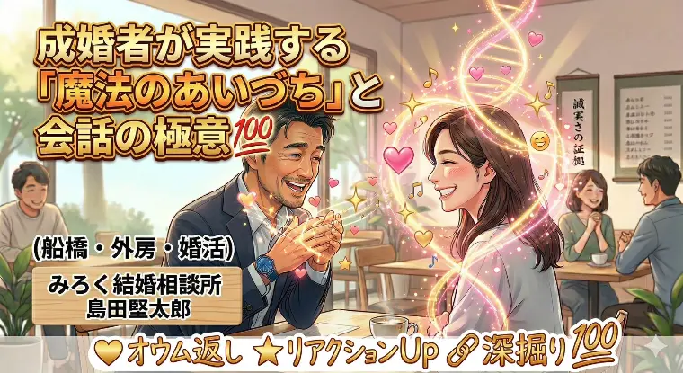 成婚者が実践する「魔法のあいづち」と会話の極意