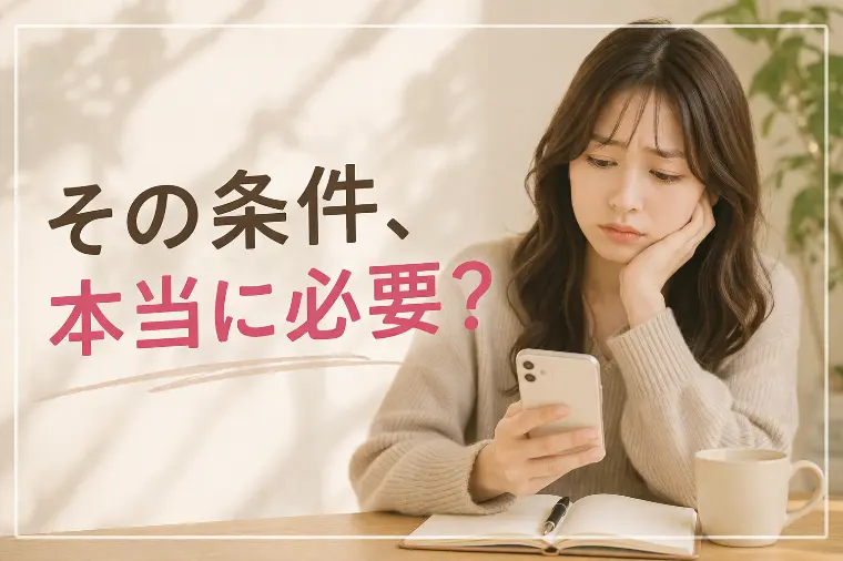 条件を下げたくない人が、婚活でつまずく本当の理由