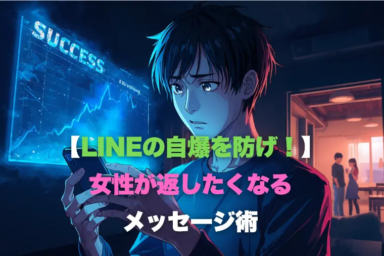 【LINEの自爆を防げ！】女性が返したくなるメッセージ術