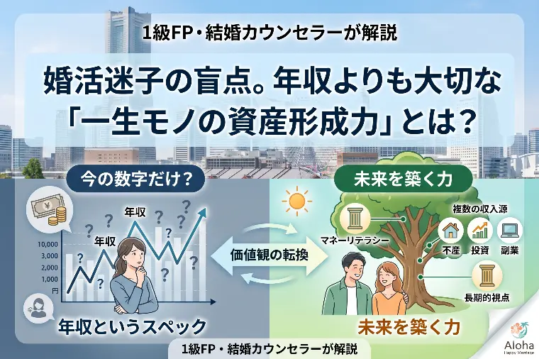 婚活迷子の盲点。年収よりも大切な「一生モノの資産形成力」