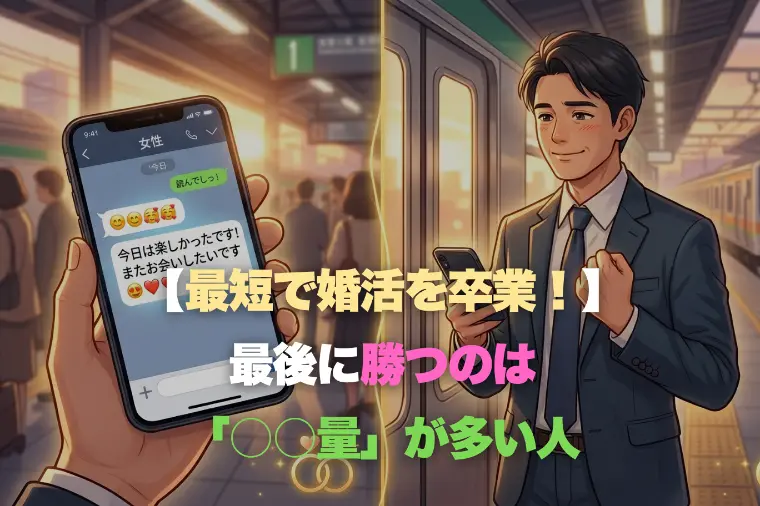 【最短で婚活を卒業！】最後に勝つのは「○○量」が多い人