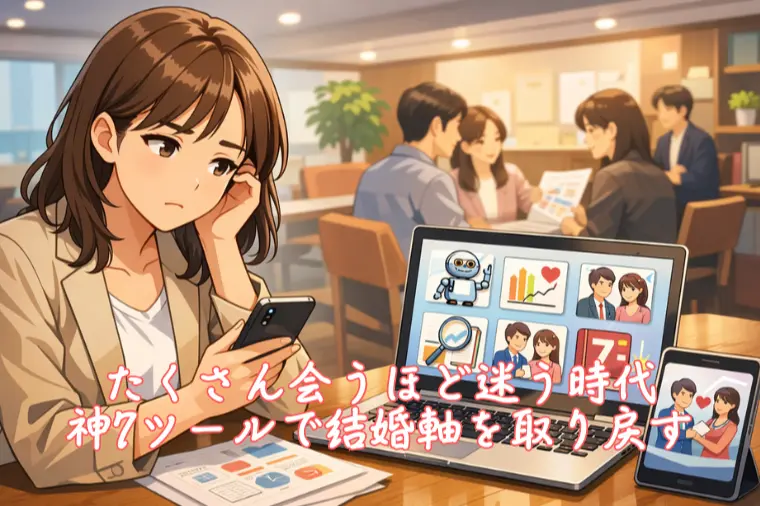 たくさん会うほど迷う時代、神7ツールで結婚軸を取り戻す