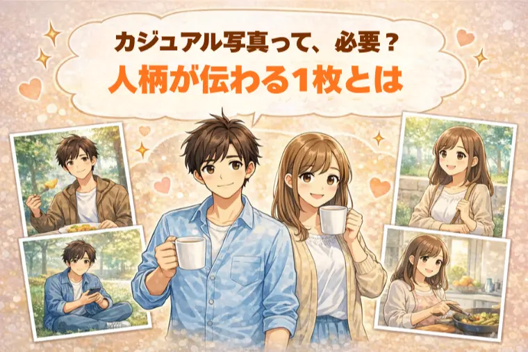 結婚相談所KOKORO新橋「婚活のカジュアル写真、必要？人柄が伝わる1枚の考え方」-1