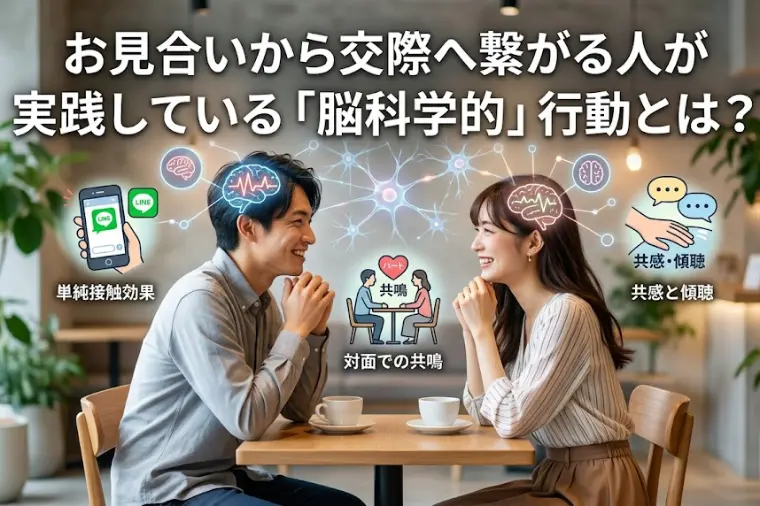 お見合いから交際へ繋がる人が実践している脳科学的行動とは