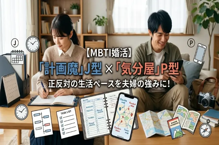 【MBTI婚活】J型×P型！正反対のペースを夫婦の強みに