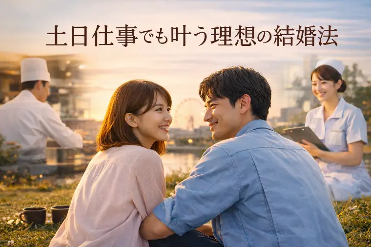 土日仕事でも叶う理想の結婚法