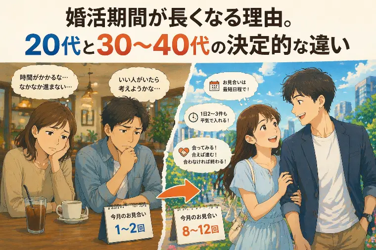 ２０代はモテるから成婚が早いのではない。婚活の短期成功法