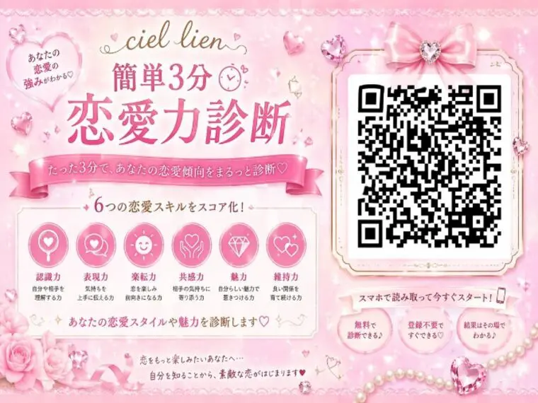 恋愛力診断取扱店になりました