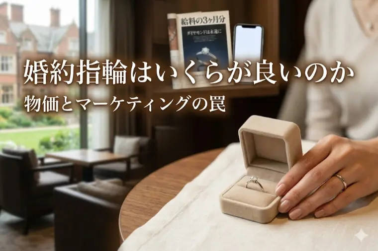 「婚約指輪はいくらが良いのか」物価とマーケティングの罠