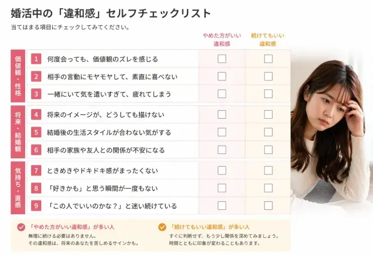 Move On「婚活の違和感は正しい？見極めチェックリスト」- 4