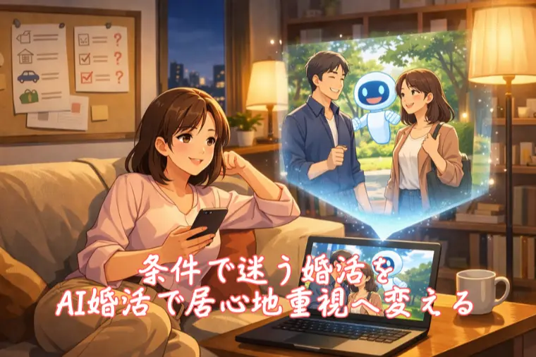 条件で迷う婚活を、AI婚活で居心地重視へ変える
