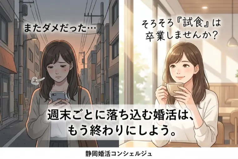 静岡婚活コンシェルジュ「「またダメだった…」と週末ごとに落ち込むのは終わりに」-1