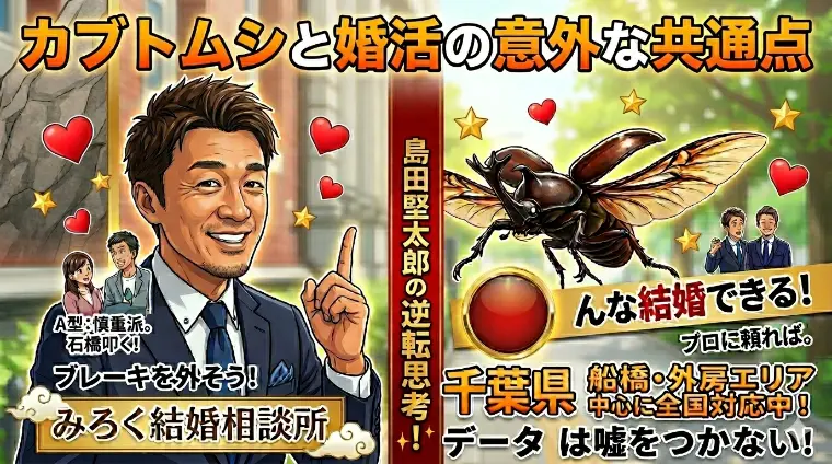 みろく結婚相談所「カブトムシと婚活の意外な共通点」-1